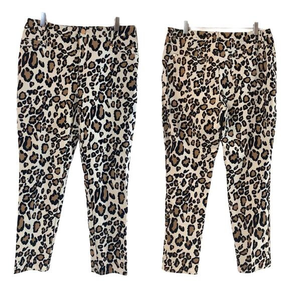 Chico’s Women's So Slimming Ponte Leopard Print Stretch Ankle Pant 1.5 Size 10 - Picture 9 of 9
